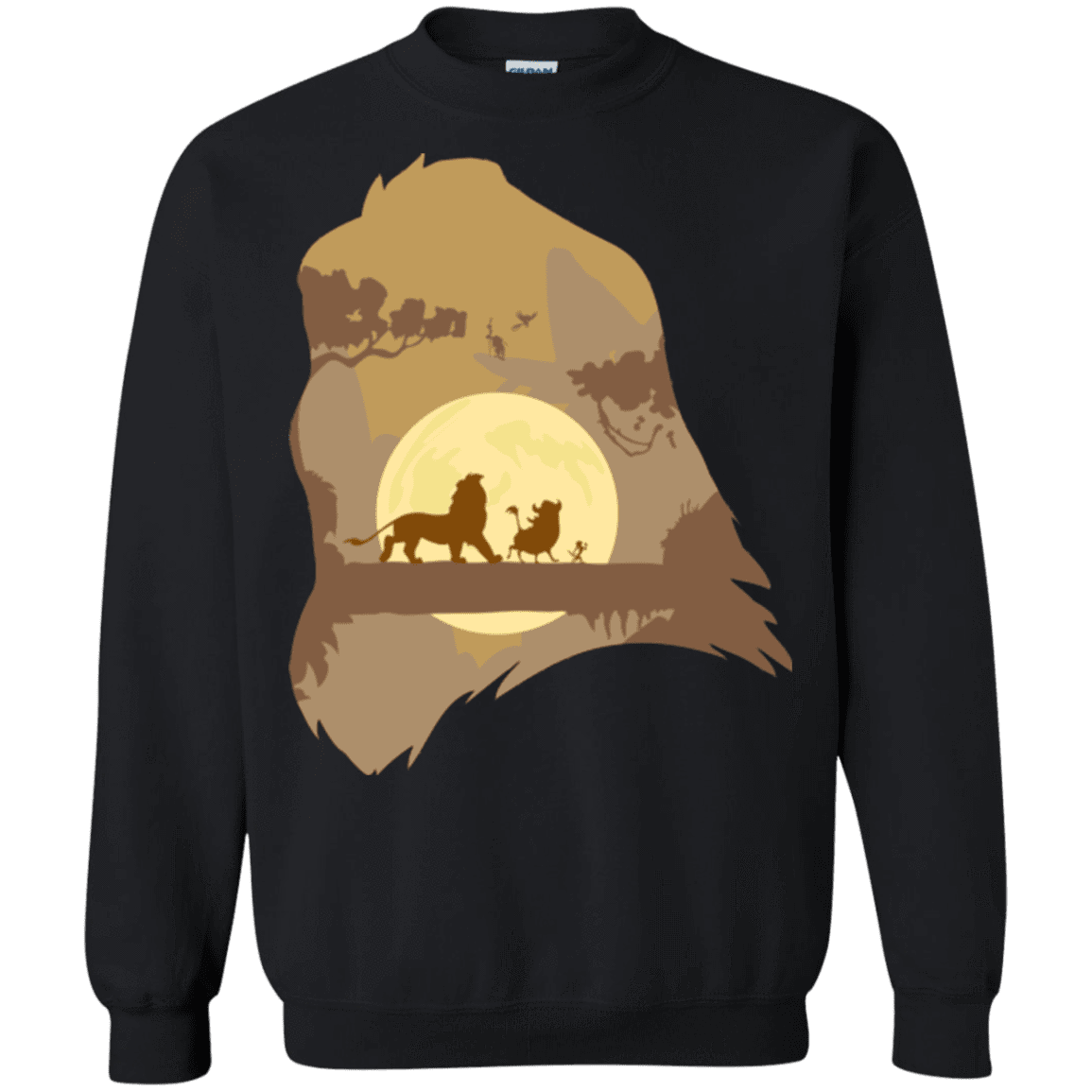 Sweatshirts Black / Small Lion Portrait Crewneck Sweatshirt