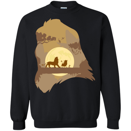 Sweatshirts Black / Small Lion Portrait Crewneck Sweatshirt