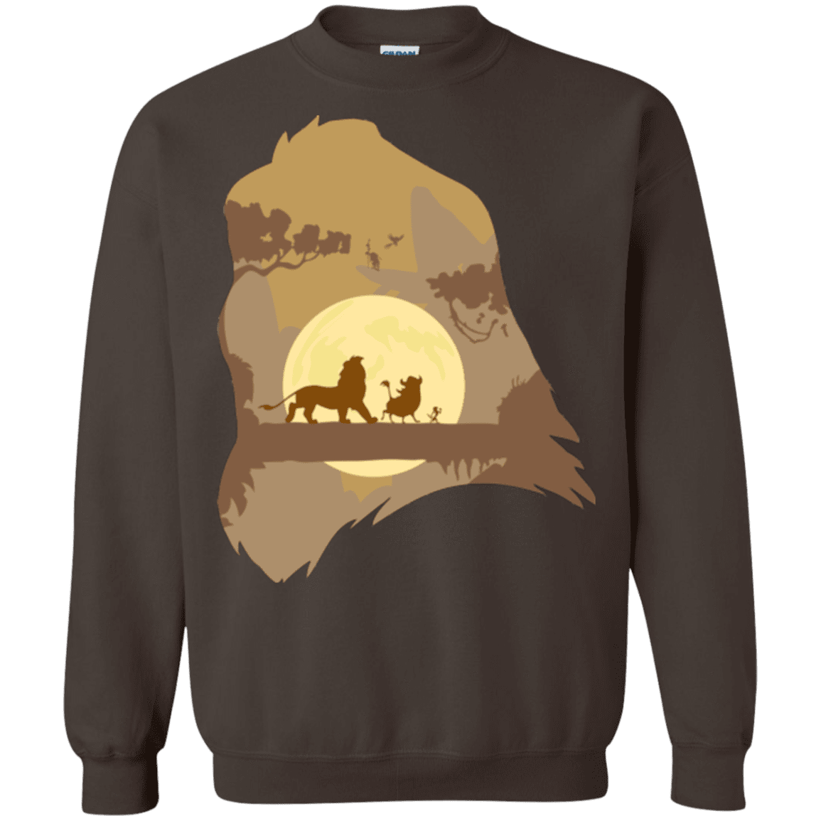 Sweatshirts Dark Chocolate / Small Lion Portrait Crewneck Sweatshirt