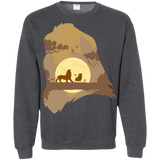 Sweatshirts Dark Heather / Small Lion Portrait Crewneck Sweatshirt