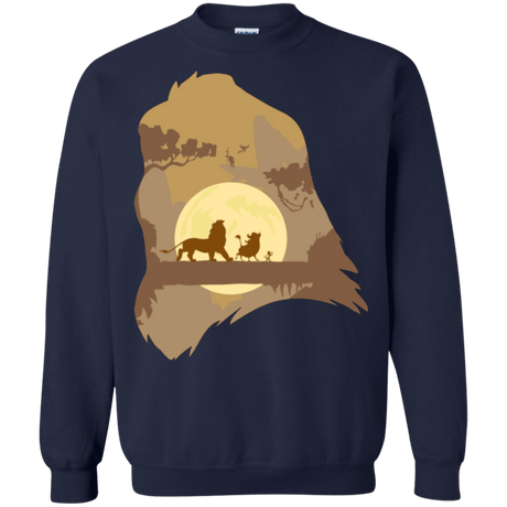 Sweatshirts Navy / Small Lion Portrait Crewneck Sweatshirt