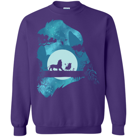 Sweatshirts Purple / S Lion Portrait Crewneck Sweatshirt