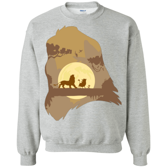 Sweatshirts Sport Grey / Small Lion Portrait Crewneck Sweatshirt