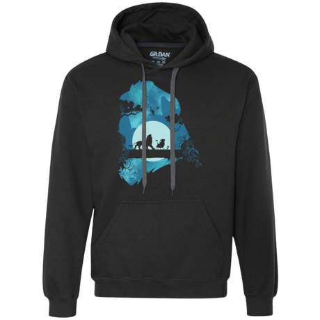 Sweatshirts Black / S Lion Portrait Premium Fleece Hoodie