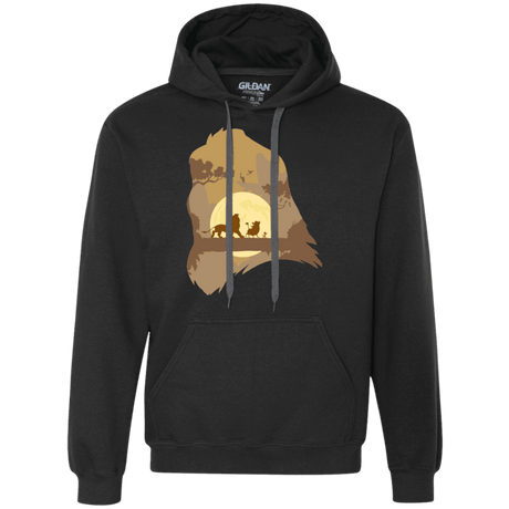 Sweatshirts Black / Small Lion Portrait Premium Fleece Hoodie