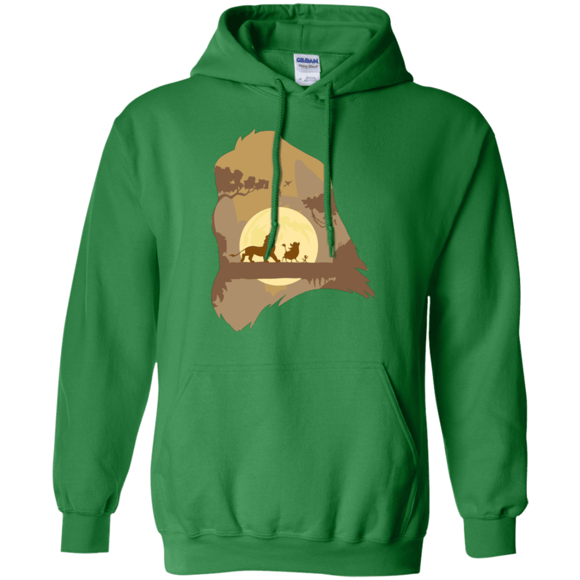 Sweatshirts Irish Green / Small Lion Portrait Pullover Hoodie