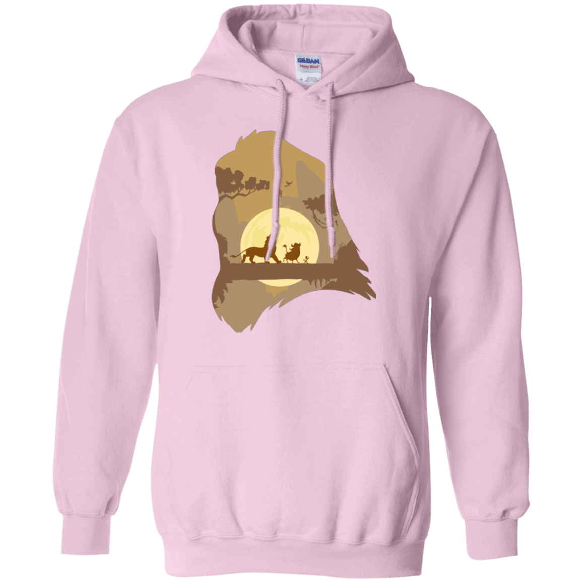 Sweatshirts Light Pink / Small Lion Portrait Pullover Hoodie