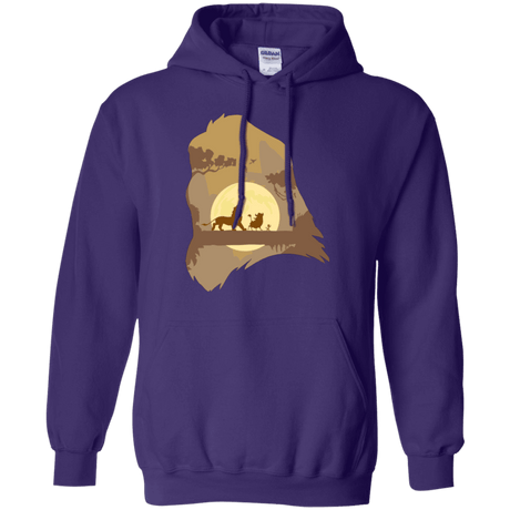 Sweatshirts Purple / Small Lion Portrait Pullover Hoodie