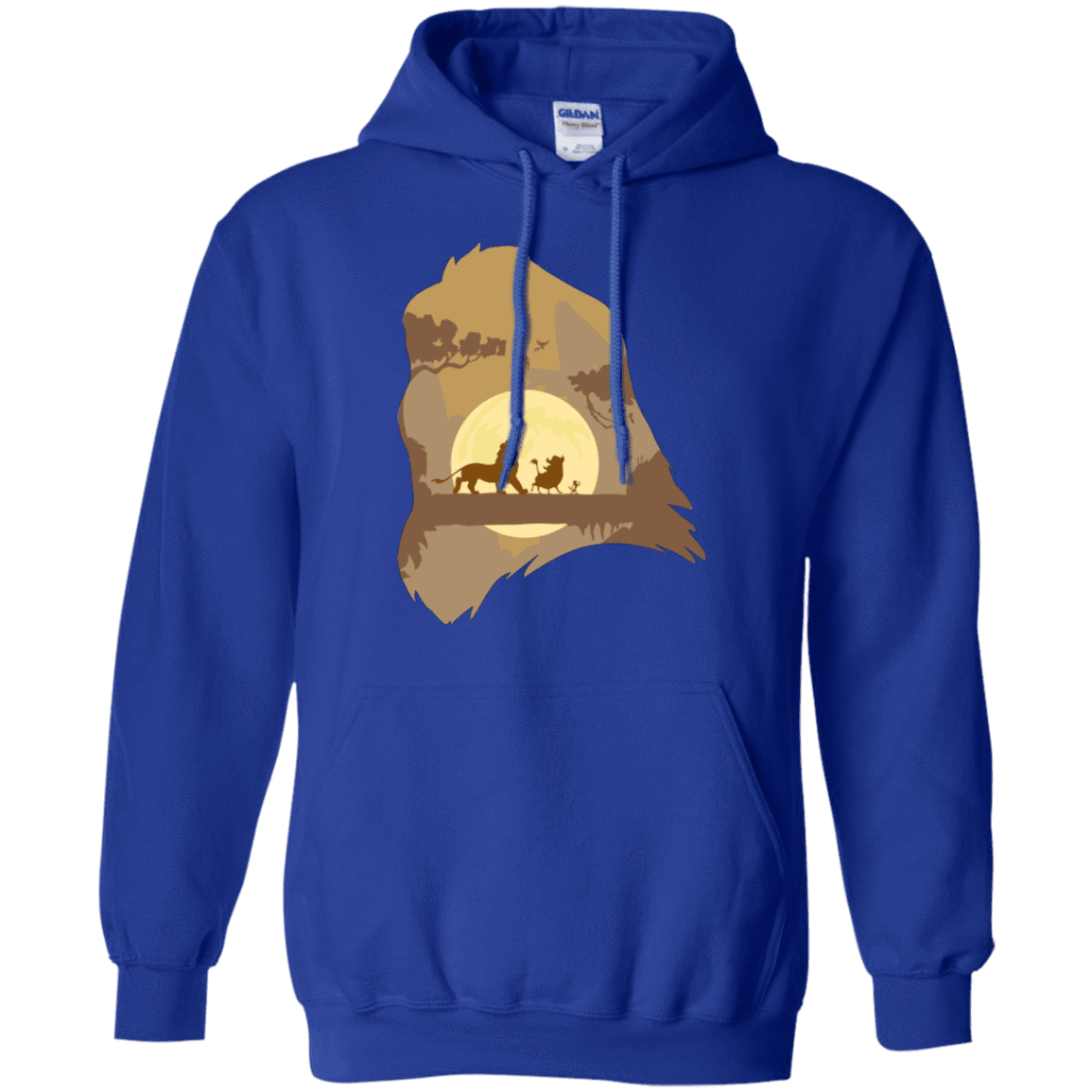 Sweatshirts Royal / Small Lion Portrait Pullover Hoodie