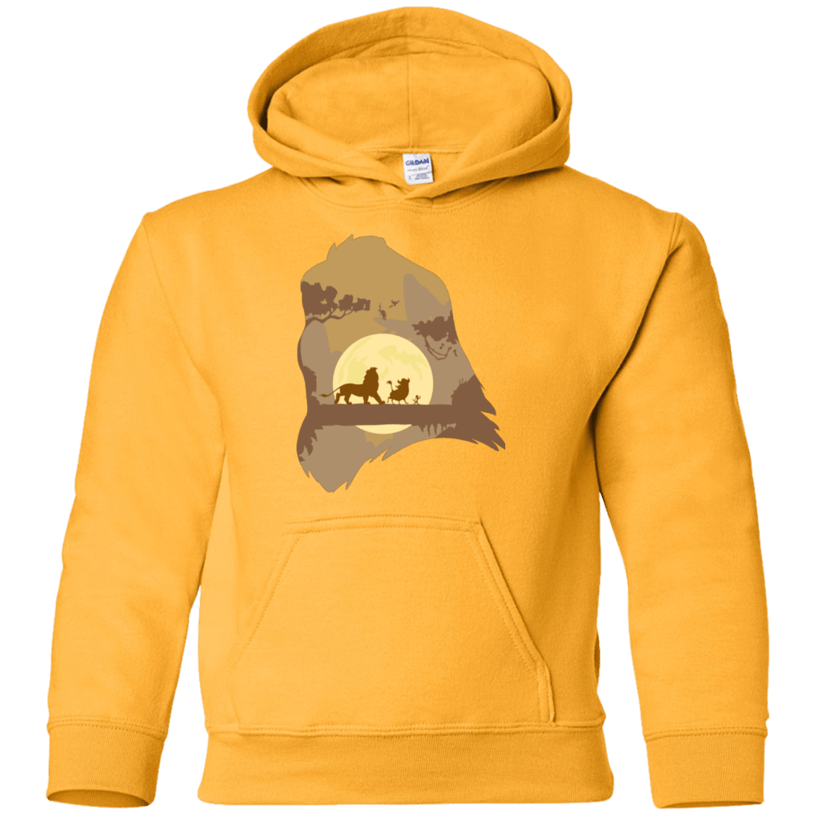 Sweatshirts Gold / YS Lion Portrait Youth Hoodie