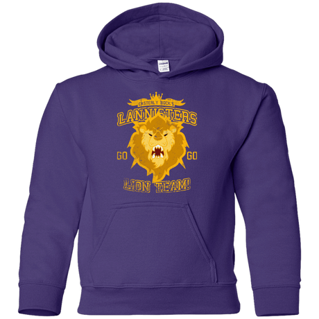 Sweatshirts Purple / YS Lion Team Youth Hoodie