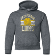 Sweatshirts Dark Heather / YS Lions Youth Hoodie