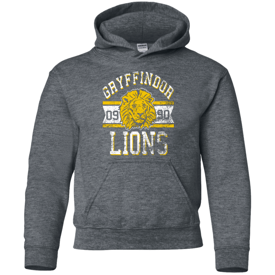 Sweatshirts Dark Heather / YS Lions Youth Hoodie