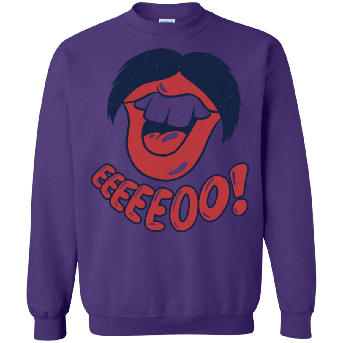 Sweatshirts Purple / S Lips EO Crewneck Sweatshirt