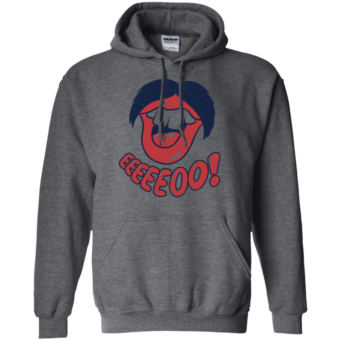 Sweatshirts Dark Heather / S Lips EO Pullover Hoodie