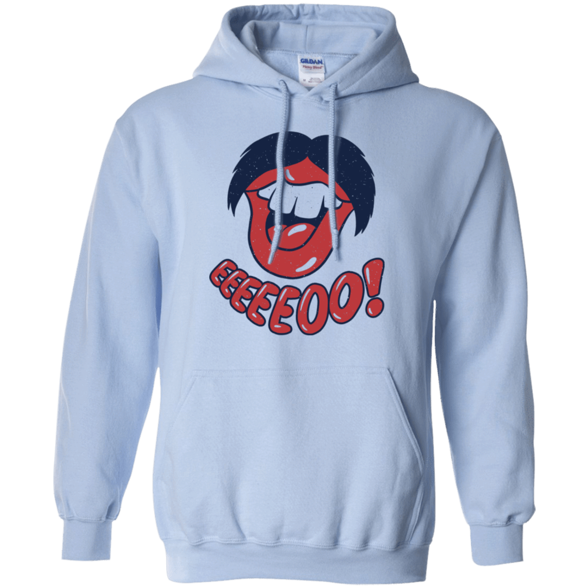 Sweatshirts Light Blue / S Lips EO Pullover Hoodie