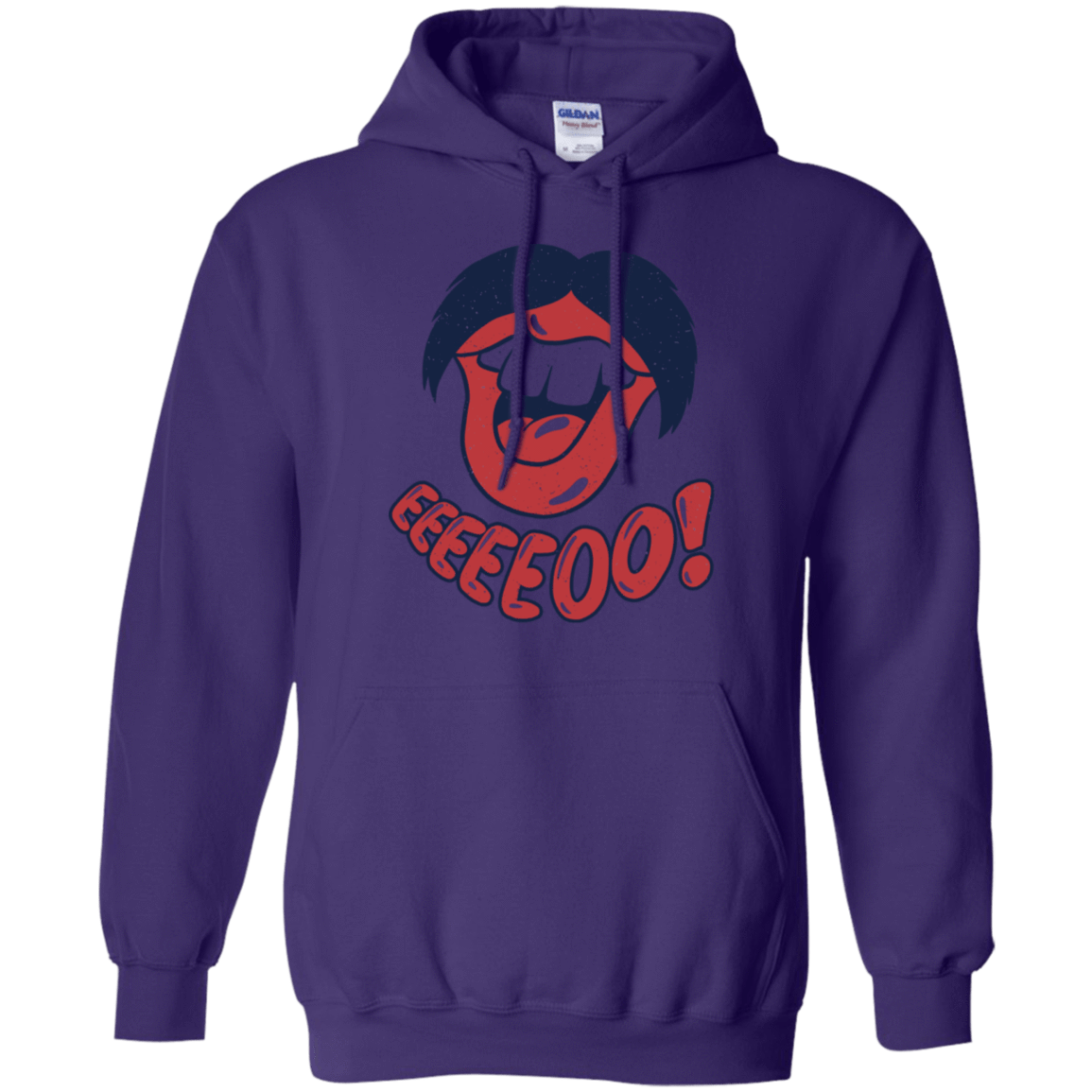 Sweatshirts Purple / S Lips EO Pullover Hoodie