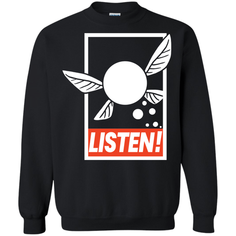 Sweatshirts Black / S LISTEN! Crewneck Sweatshirt
