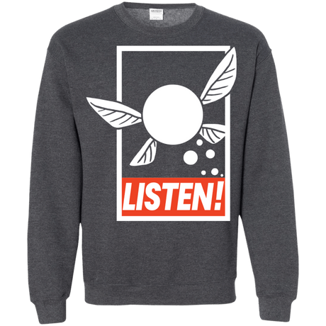 Sweatshirts Dark Heather / S LISTEN! Crewneck Sweatshirt