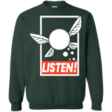 Sweatshirts Forest Green / S LISTEN! Crewneck Sweatshirt