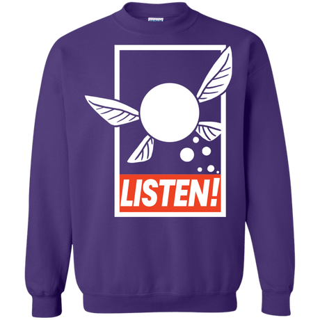 Sweatshirts Purple / S LISTEN! Crewneck Sweatshirt