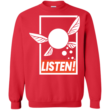 Sweatshirts Red / S LISTEN! Crewneck Sweatshirt
