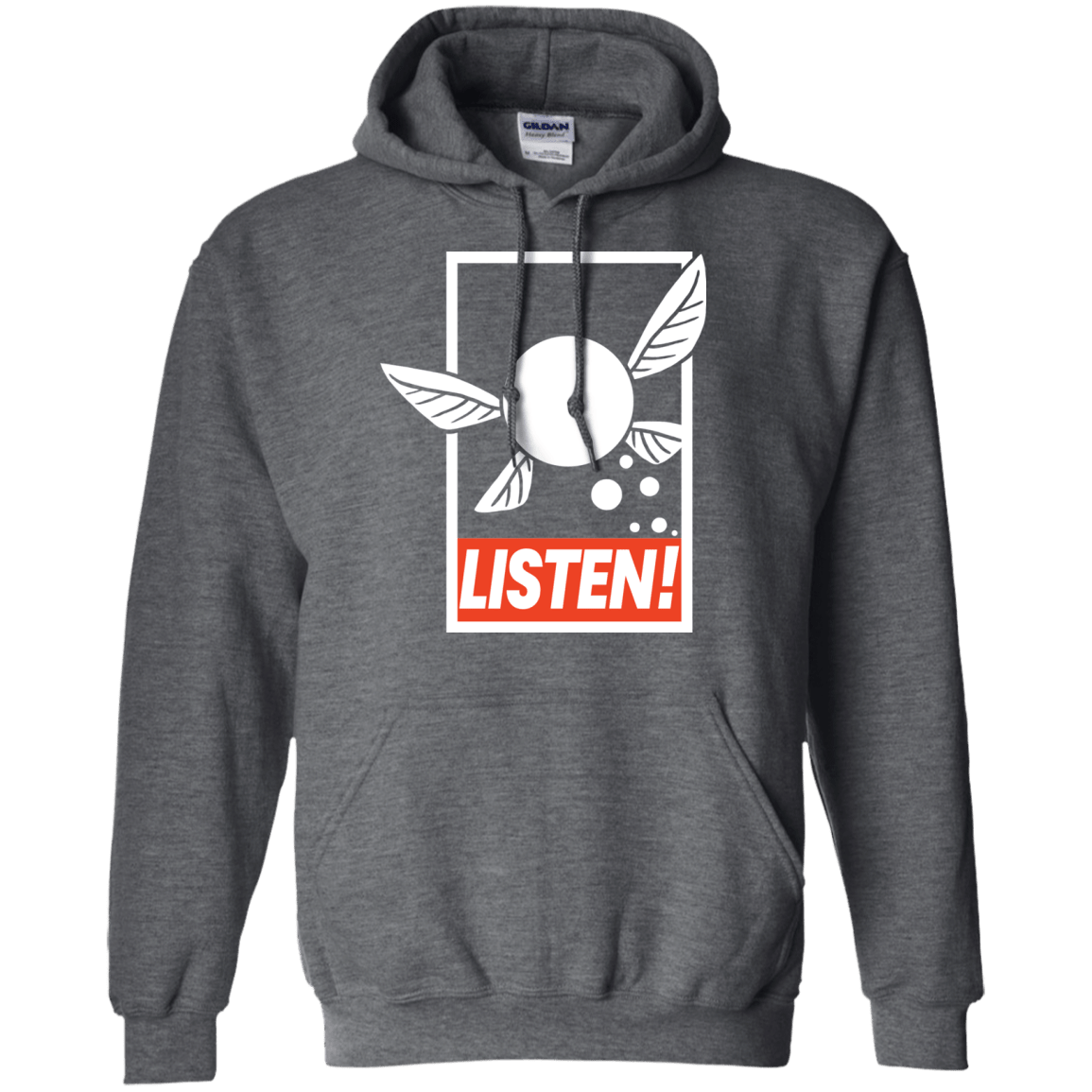Sweatshirts Dark Heather / S LISTEN! Pullover Hoodie