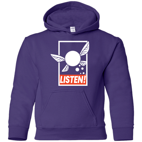 Sweatshirts Purple / YS LISTEN! Youth Hoodie