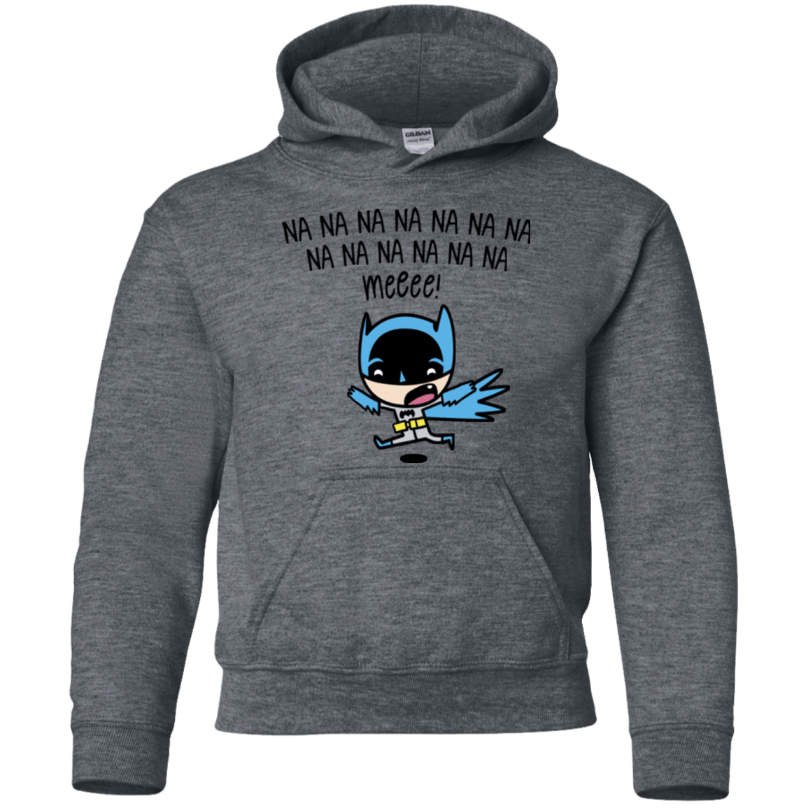 Sweatshirts Dark Heather / YS Little Bat Boy Youth Hoodie