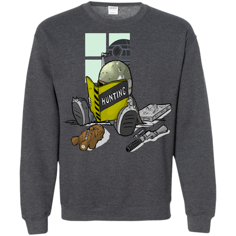 Sweatshirts Dark Heather / Small Little Boba Crewneck Sweatshirt