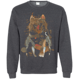 Sweatshirts Dark Heather / S Little Foxy Watercolor Crewneck Sweatshirt