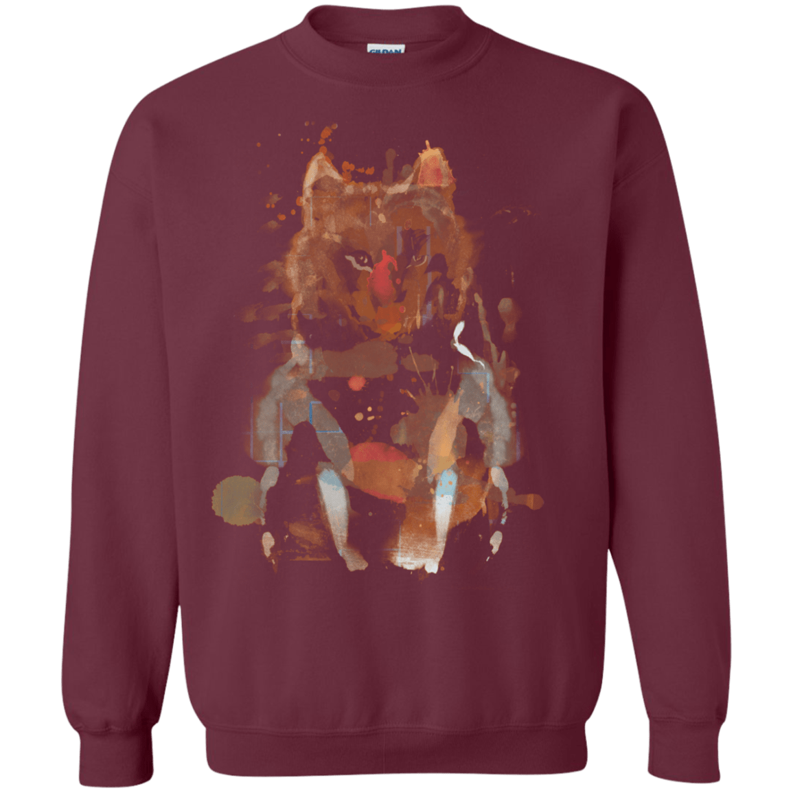 Sweatshirts Maroon / S Little Foxy Watercolor Crewneck Sweatshirt