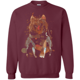 Sweatshirts Maroon / S Little Foxy Watercolor Crewneck Sweatshirt
