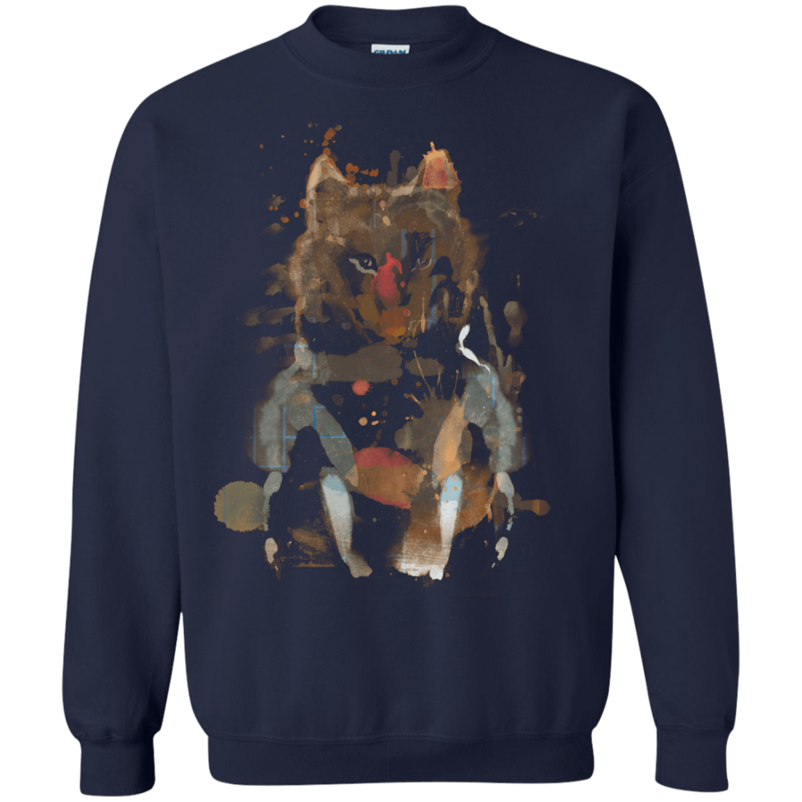 Sweatshirts Navy / S Little Foxy Watercolor Crewneck Sweatshirt