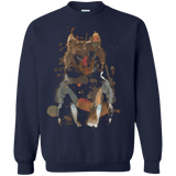 Sweatshirts Navy / S Little Foxy Watercolor Crewneck Sweatshirt