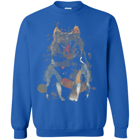 Sweatshirts Royal / S Little Foxy Watercolor Crewneck Sweatshirt