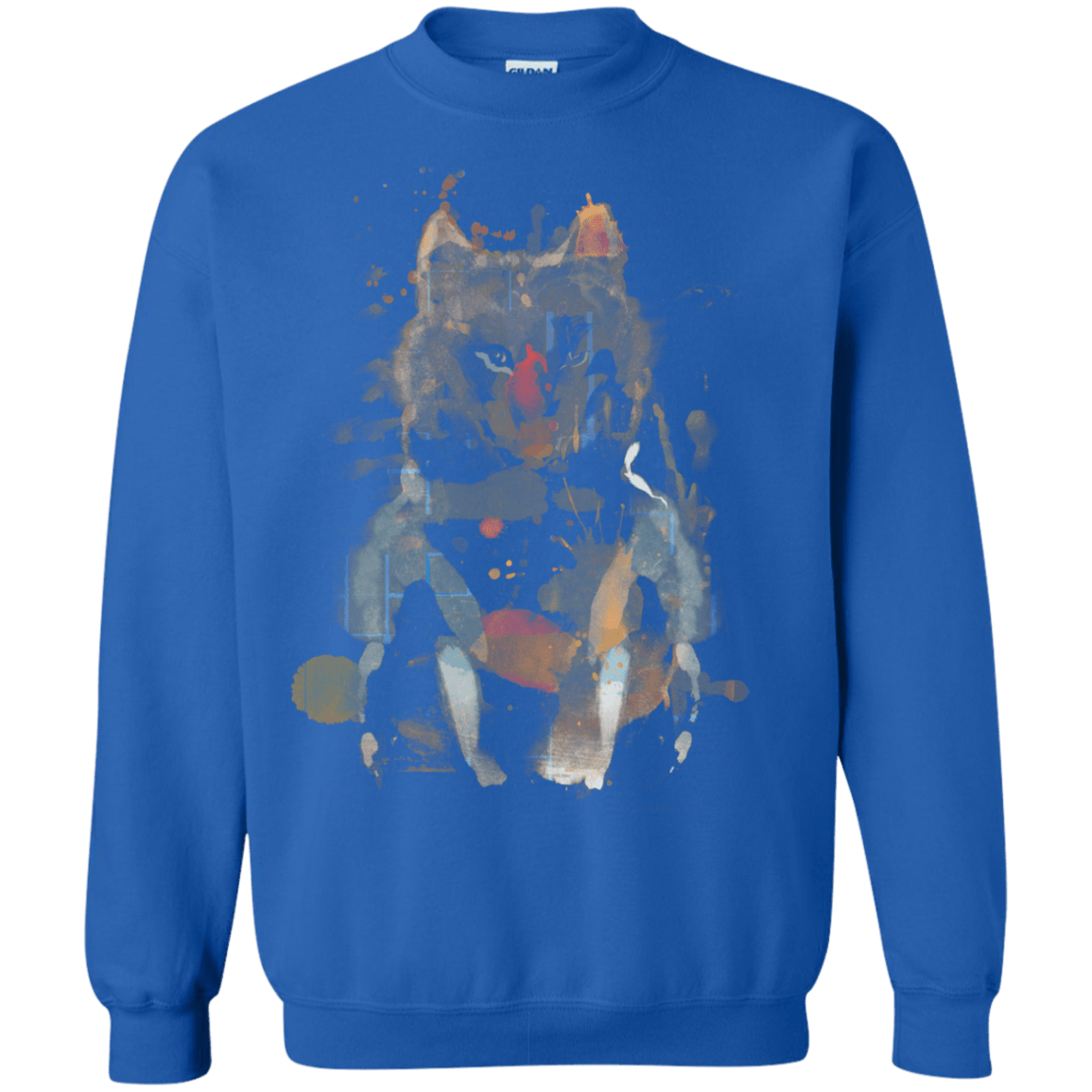 Sweatshirts Royal / S Little Foxy Watercolor Crewneck Sweatshirt