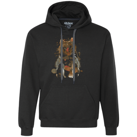 Sweatshirts Black / S Little Foxy Watercolor Premium Fleece Hoodie