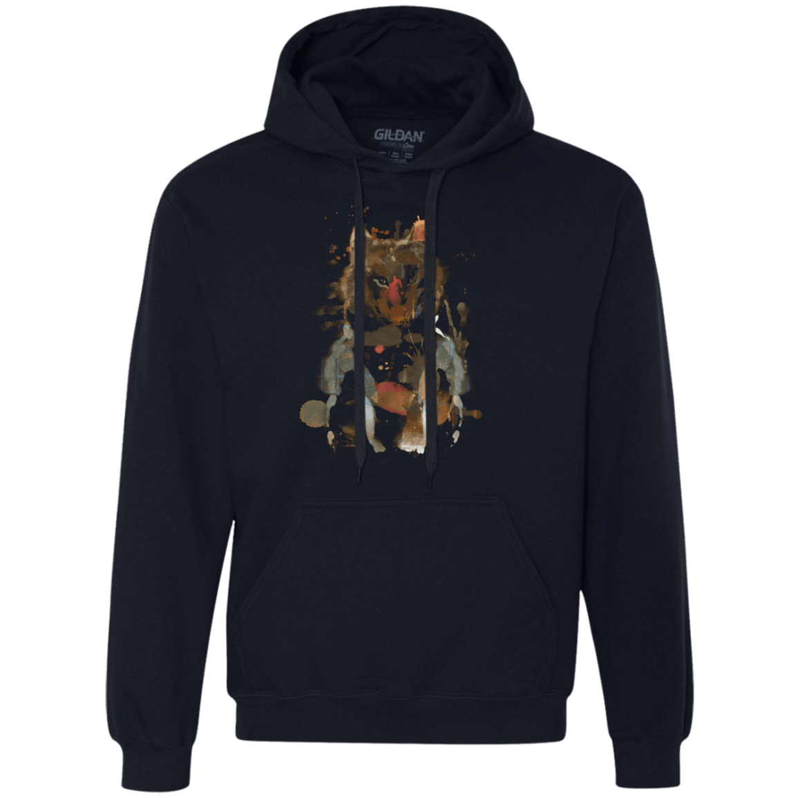 Sweatshirts Navy / S Little Foxy Watercolor Premium Fleece Hoodie