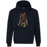 Sweatshirts Navy / S Little Foxy Watercolor Premium Fleece Hoodie