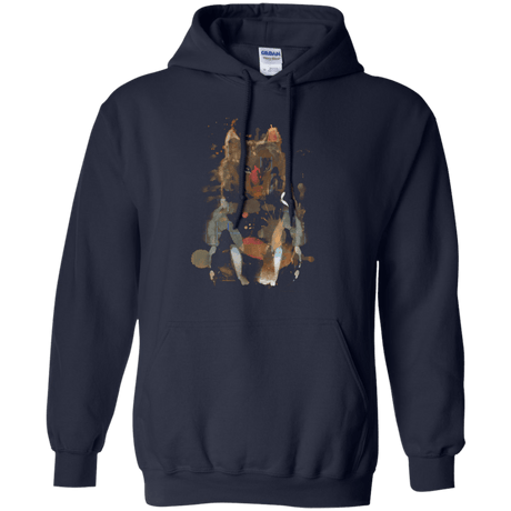 Sweatshirts Navy / S Little Foxy Watercolor Pullover Hoodie