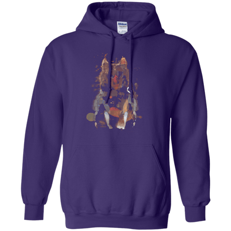 Sweatshirts Purple / S Little Foxy Watercolor Pullover Hoodie