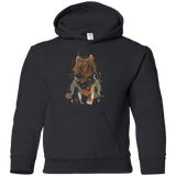 Sweatshirts Black / YS Little Foxy Watercolor Youth Hoodie