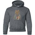 Sweatshirts Dark Heather / YS Little Foxy Watercolor Youth Hoodie