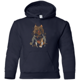 Sweatshirts Navy / YS Little Foxy Watercolor Youth Hoodie