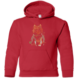 Sweatshirts Red / YS Little Foxy Watercolor Youth Hoodie