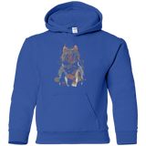 Sweatshirts Royal / YS Little Foxy Watercolor Youth Hoodie