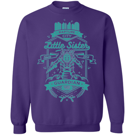 Sweatshirts Purple / Small Little Sister Protector Crewneck Sweatshirt
