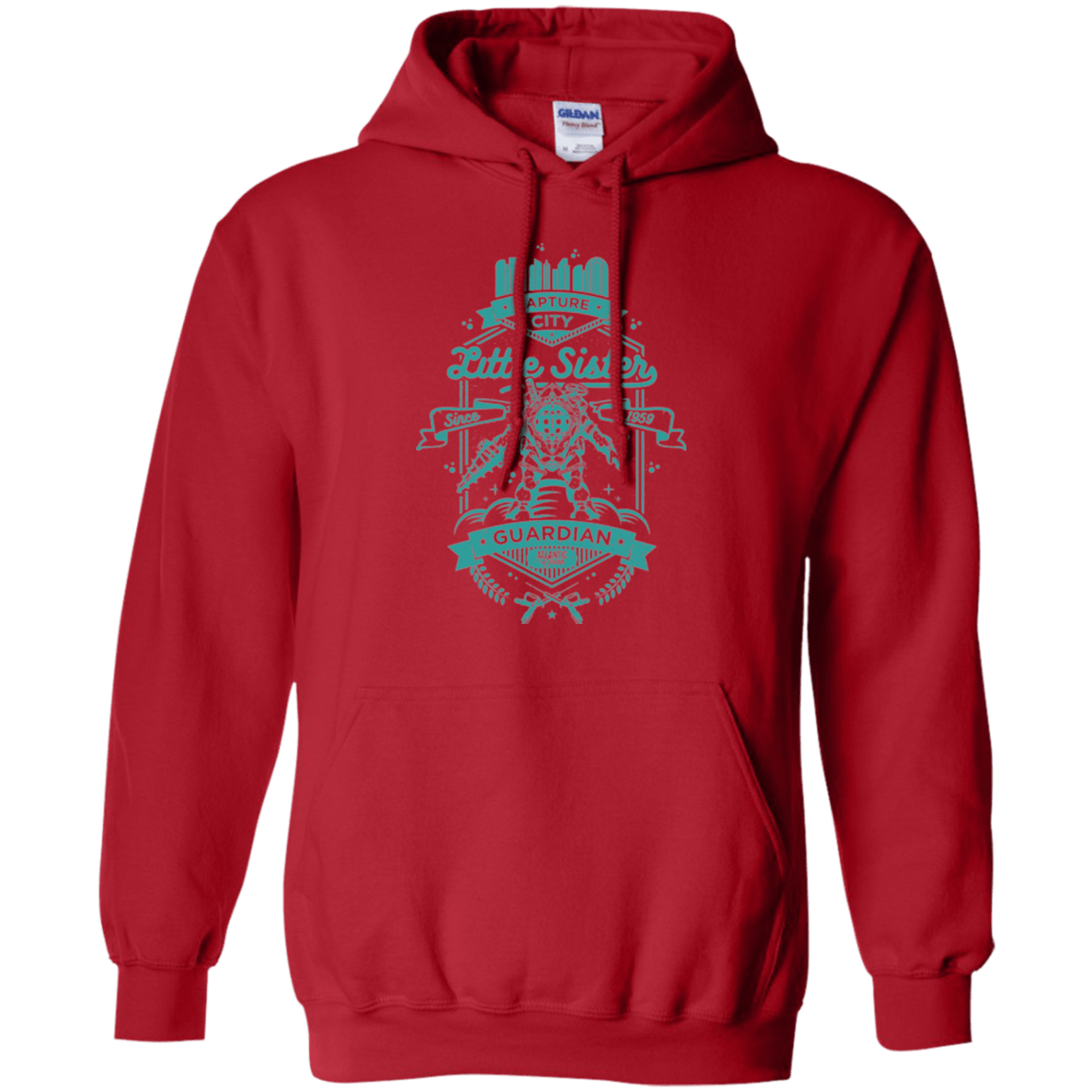 Sweatshirts Red / Small Little Sister Protector Pullover Hoodie