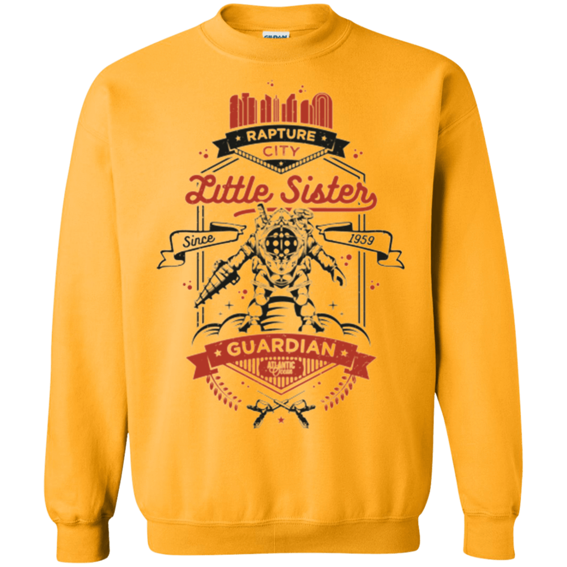 Sweatshirts Gold / Small Little Sister Protector V2 Crewneck Sweatshirt